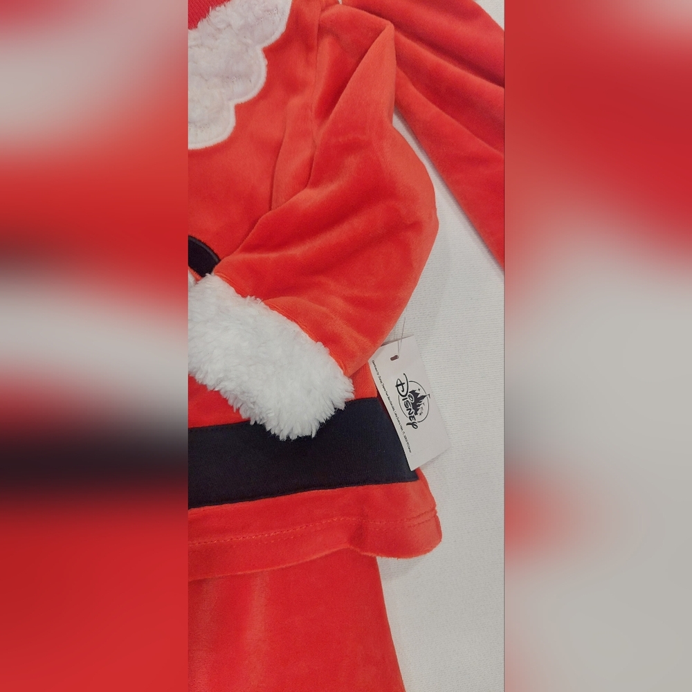 Disney Red Santa Mickey Kids Matching Set . 3/6M - Picture 4 of 7
